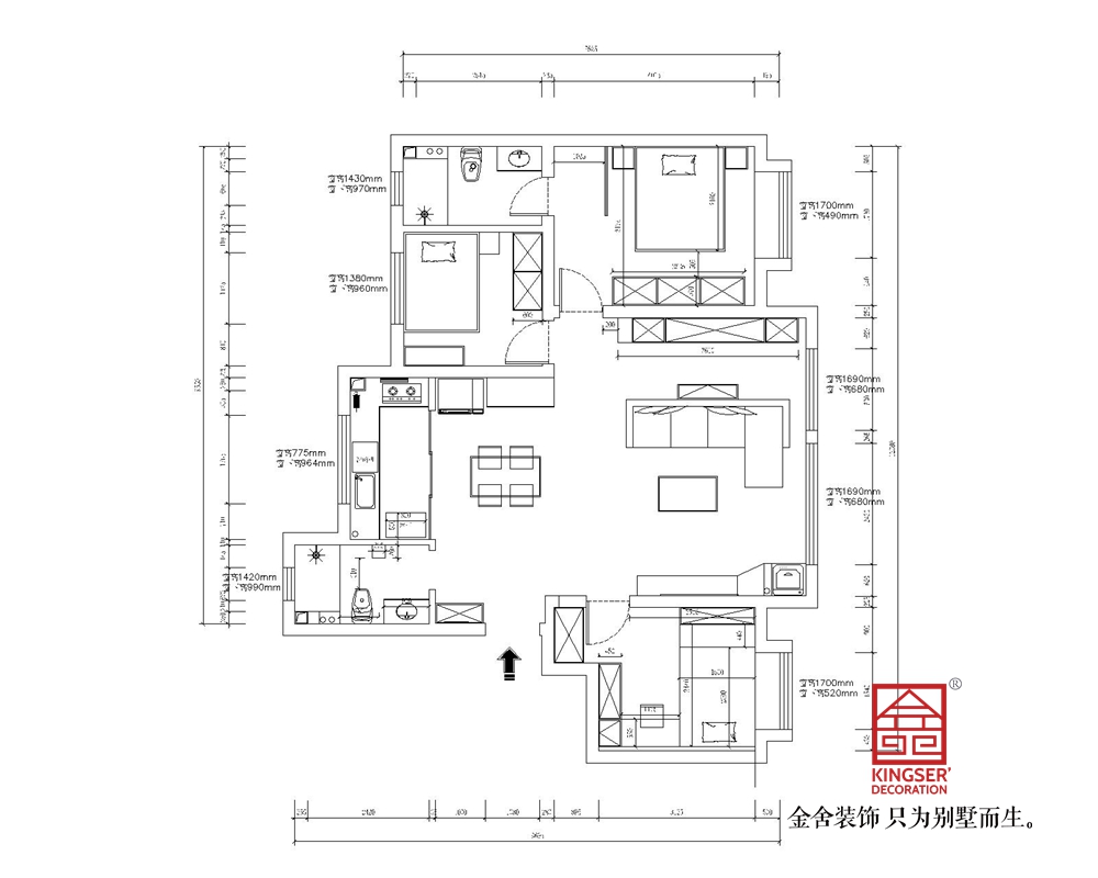 天保意境雅居130平米戶(hù)型解析